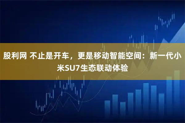 股利网 不止是开车，更是移动智能空间：新一代小米SU7生态联动体验